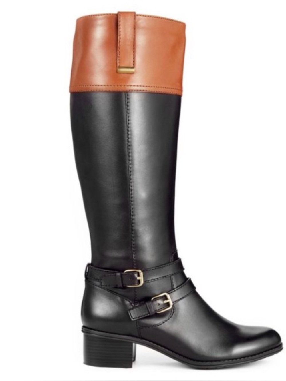 Bandolino Brown Carlotta Wide Calf Riding Boots